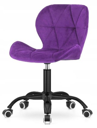 Lugano Krzesło obrotowe VASTO OFFICE VELVET PURPLE SMOKE