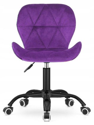 Lugano Krzesło obrotowe VASTO OFFICE VELVET PURPLE SMOKE