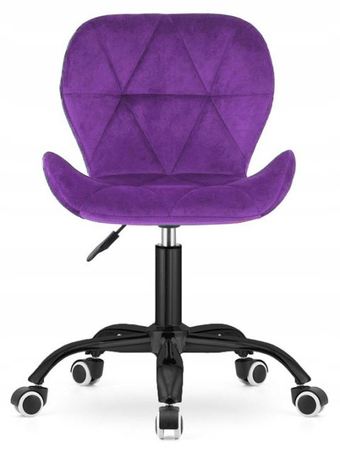 Lugano Krzesło obrotowe VASTO OFFICE VELVET PURPLE SMOKE