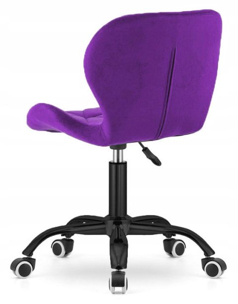 Lugano Krzesło obrotowe VASTO OFFICE VELVET PURPLE SMOKE