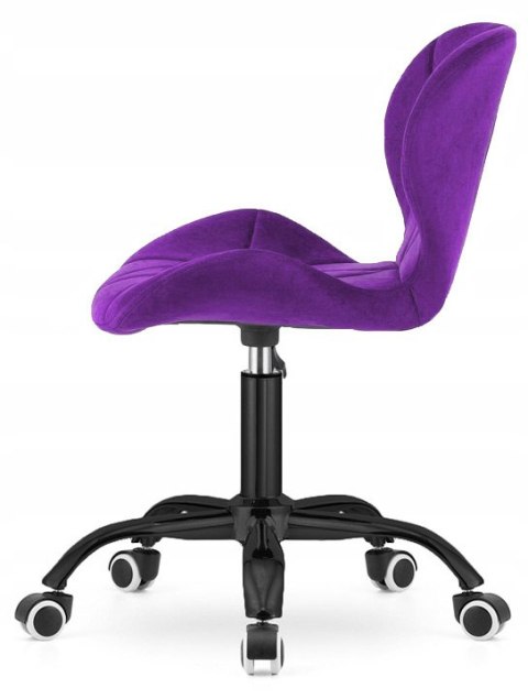Lugano Krzesło obrotowe VASTO OFFICE VELVET PURPLE SMOKE