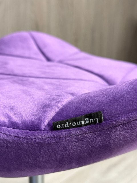 Lugano Krzesło obrotowe VASTO OFFICE VELVET PURPLE SMOKE