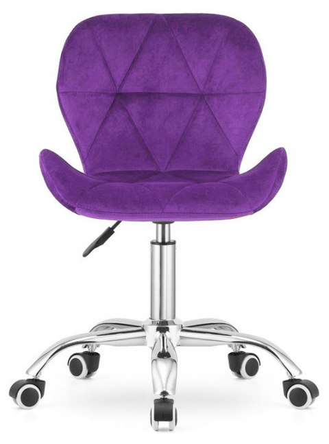 Lugano Krzesło obrotowe VASTO OFFICE VELVET PURPLE