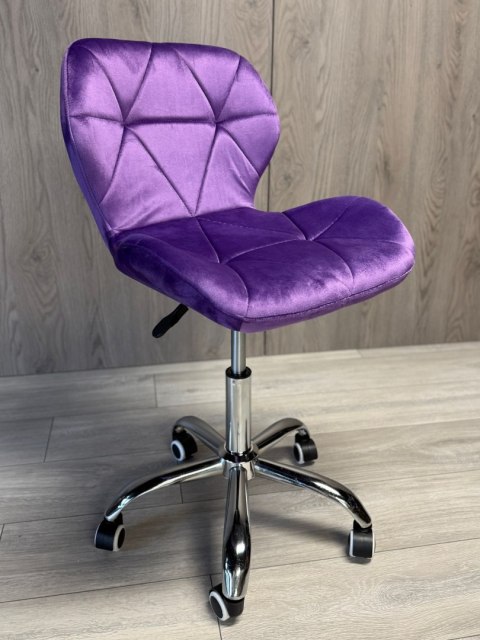 Lugano Krzesło obrotowe VASTO OFFICE VELVET PURPLE