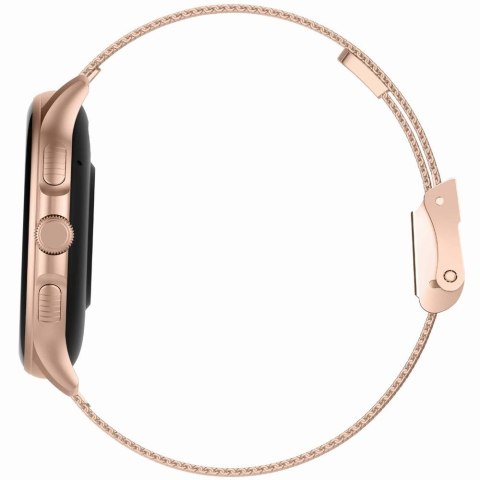Gravity Smartwatch Damski GRAVITY GT12-3 Różowy Pasek Silikonowy + Bransoleta Różowe Złoto