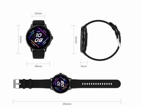 Gravity Smartwatch Damski GRAVITY GT12-3 Różowy Pasek Silikonowy + Bransoleta Różowe Złoto
