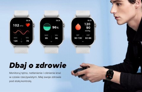 Gravity Smartwatch Damski GRAVITY GT15-11 Granatowy Pasek Silikonowy + Złota Bransoleta