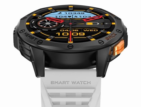 Gravity Smartwatch Męski GRAVITY GPS GT24-2 Czarny Pasek Silikonowy + Biały Pasek Silikonowy