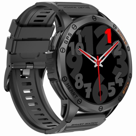 Gravity Smartwatch Męski GRAVITY GPS GT24-2 Czarny Pasek Silikonowy + Biały Pasek Silikonowy