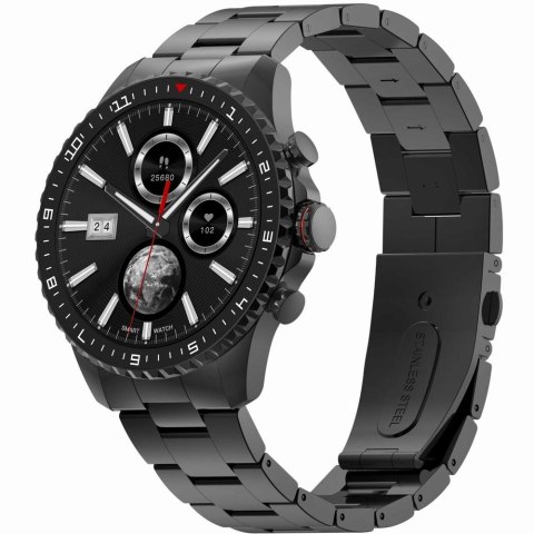 Gravity Smartwatch Męski GRAVITY GT16-2 Black / Czarna Bransoleta