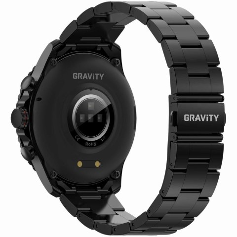 Gravity Smartwatch Męski GRAVITY GT16-2 Black / Czarna Bransoleta