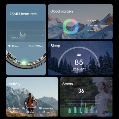 RUBICON Smart Ring RUBICON R6 Gold SIZE-8(US) SMARUB320