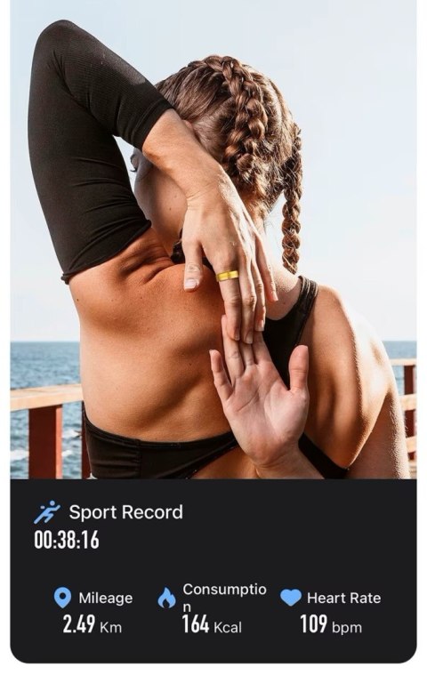 RUBICON Smart Ring RUBICON R6 Gold SIZE-9(US) SMARUB322