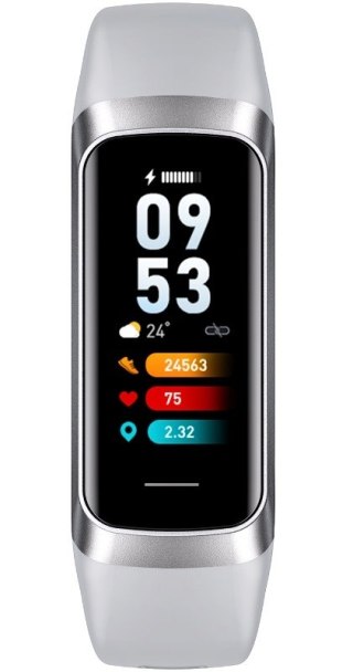 RUBICON Smartband Damski RUBICON RNCF05 Silver/Grey SMARUB213