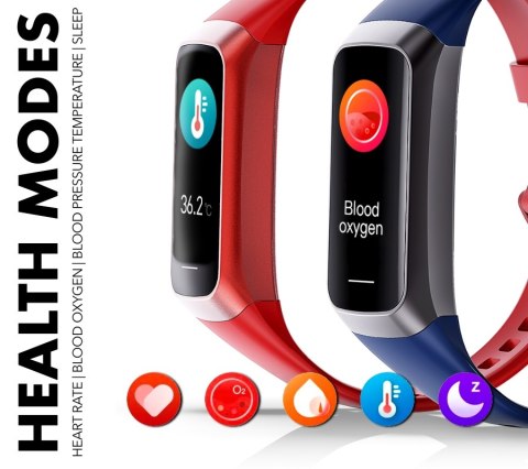 RUBICON Smartband Damski RUBICON RNCF05 Silver/Grey SMARUB213