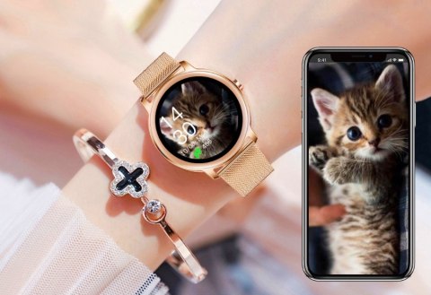 RUBICON Smartwatch Damski RUBICON RNBE66 Black SMARUB124