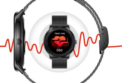 RUBICON Smartwatch Damski RUBICON RNBE66 Black SMARUB124