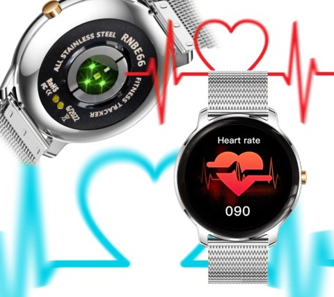 RUBICON Smartwatch Damski RUBICON RNBE66 Silver SMARUB123