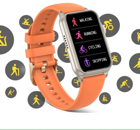 RUBICON Smartwatch Damski RUBICON RNCF06 Black/Dark Blue SMARUB220