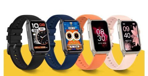 RUBICON Smartwatch Damski RUBICON RNCF06 Tytan/Orange SMARUB221
