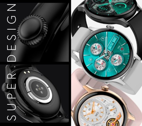 RUBICON Smartwatch Damski RUBICON RNCF10 Silver/Grey SMARUB238