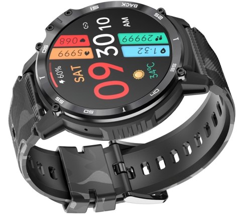 RUBICON Smartwatch Męski RUBICON RNCF08 Black/Moro SMARUB232