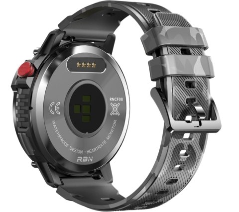 RUBICON Smartwatch Męski RUBICON RNCF08 Black/Moro SMARUB232