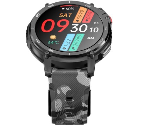 RUBICON Smartwatch Męski RUBICON RNCF08 Black/Moro SMARUB232
