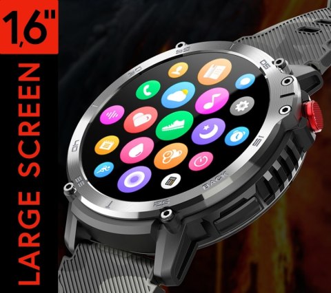 RUBICON Smartwatch Męski RUBICON RNCF08 Black/Moro SMARUB232