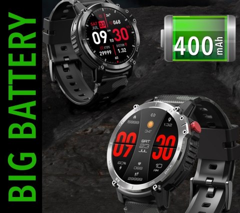 RUBICON Smartwatch Męski RUBICON RNCF08 Black/Moro SMARUB232