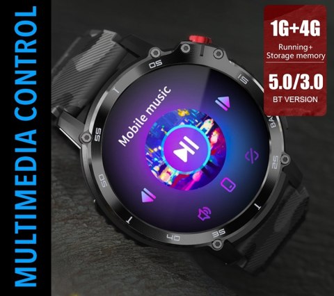 RUBICON Smartwatch Męski RUBICON RNCF08 Black/Moro SMARUB232