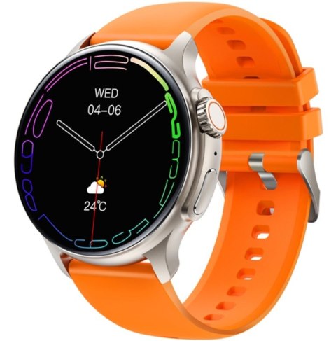 RUBICON Smartwatch Męski RUBICON RNCF12 Tytan/Orange SMARUB245