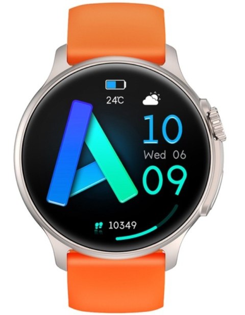 RUBICON Smartwatch Męski RUBICON RNCF12 Tytan/Orange SMARUB245