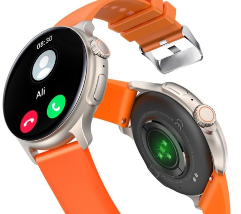 RUBICON Smartwatch Męski RUBICON RNCF12 Tytan/Orange SMARUB245