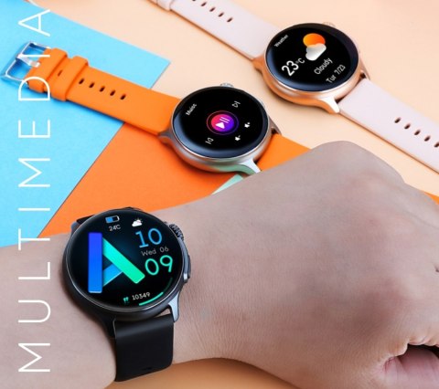 RUBICON Smartwatch Męski RUBICON RNCF12 Tytan/Orange SMARUB245