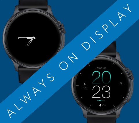 RUBICON Smartwatch Męski RUBICON RNCF12 Tytan/Orange SMARUB245