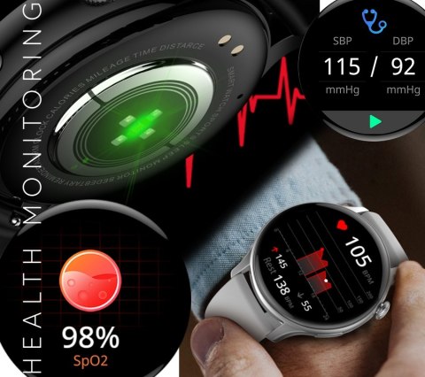 RUBICON Smartwatch RUBICON RNCF10 Black SMARUB237