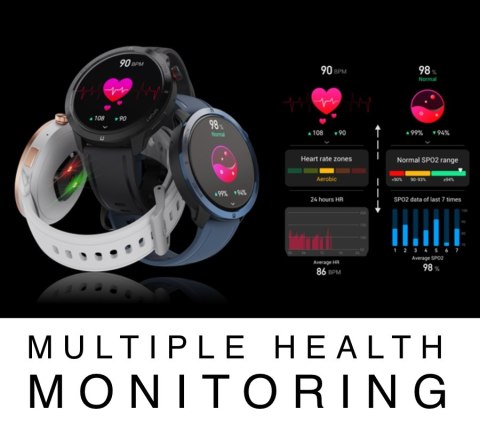 RUBICON Smartwatch RUBICON RNCF14 Silver/White SMARUB252