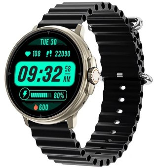 RUBICON Smartwatch RUBICON RNCF15 Tytan/Black SMARUB259