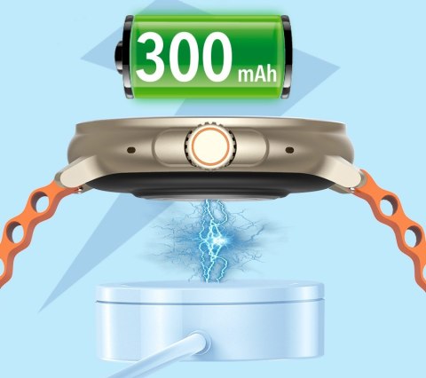 RUBICON Smartwatch RUBICON RNCF15 Tytan/Black SMARUB259