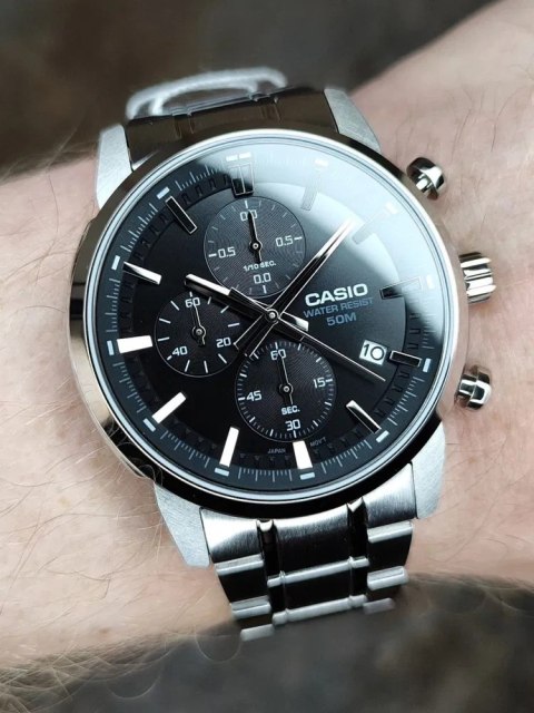Casio Zegarek Męski Casio MTP-E510D-1A1 + BOX