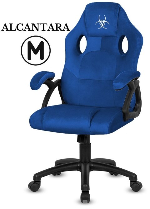 Lugano .Fotel obrotowy do biurka CARRERA M ALCANTARA DARK BLUE