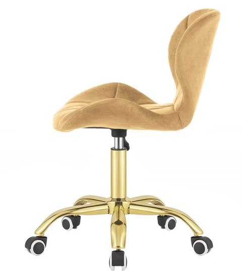 Lugano Krzesło obrotowe VASTO OFFICE VELVET SUNNY GOLD