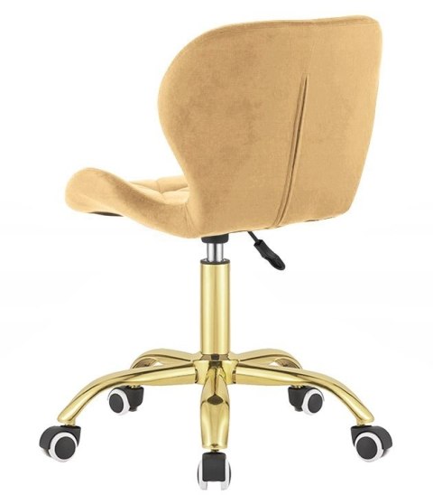 Lugano Krzesło obrotowe VASTO OFFICE VELVET SUNNY GOLD