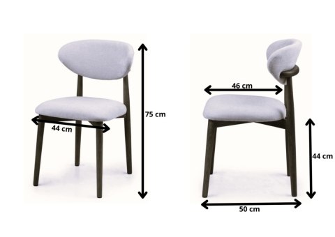 Lugano Krzesło tapicerowane LUCCA BEIGE fabric