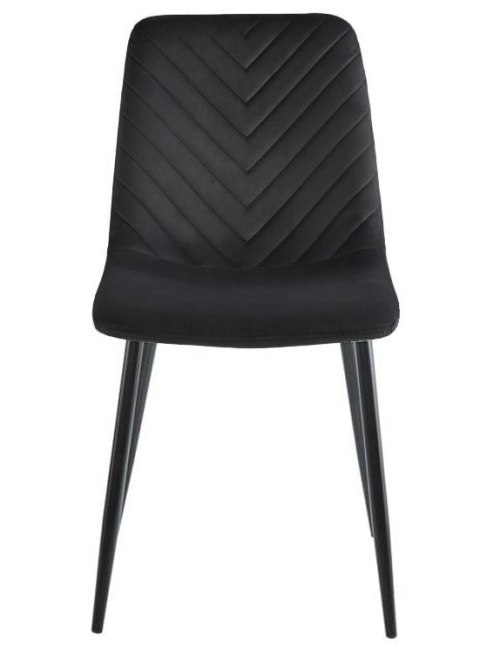 Lugano Krzesło tapicerowane TRIO VELVET BLACK