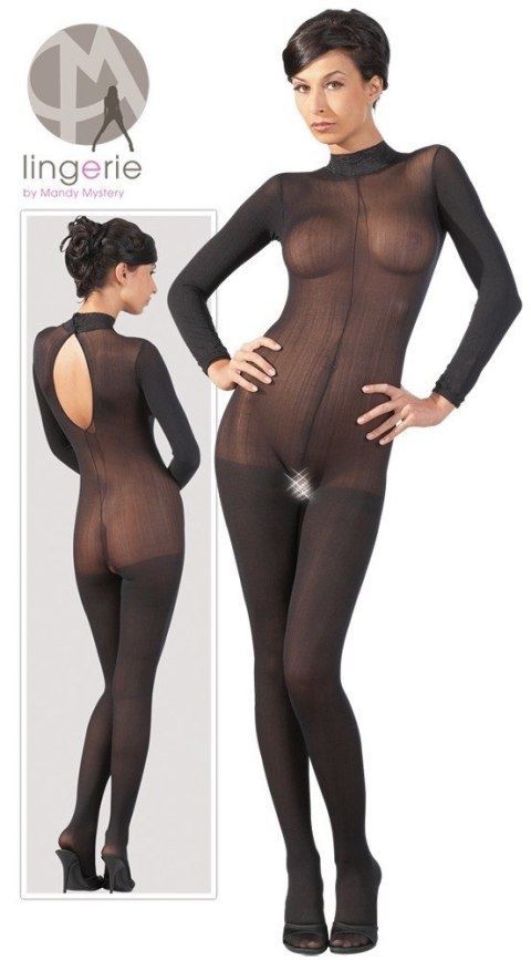 Bodystocking z koronkowym kołnierzem NO:XQSE M/L