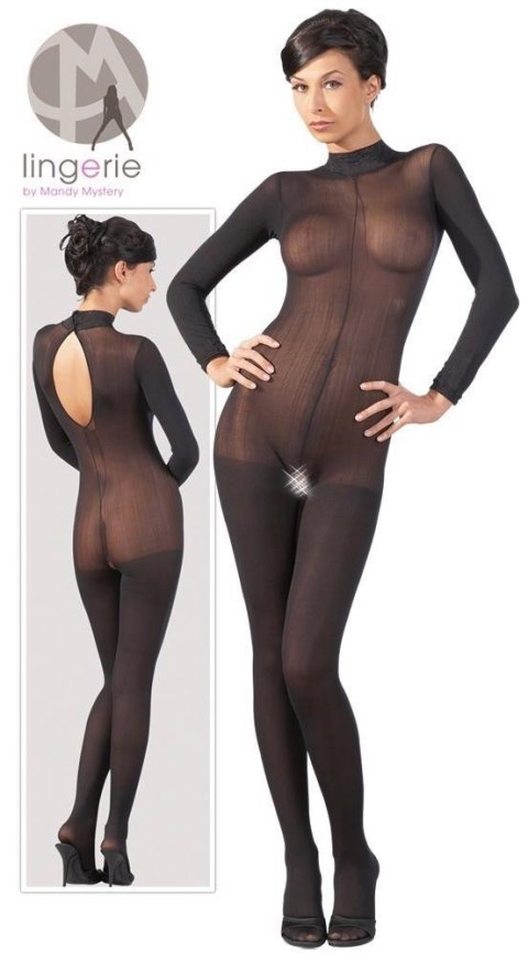 Bodystocking z koronkowym kołnierzem NO:XQSE M/L
