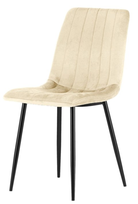 Lugano Krzesło tapicerowane AURORA VELVET BEIGE