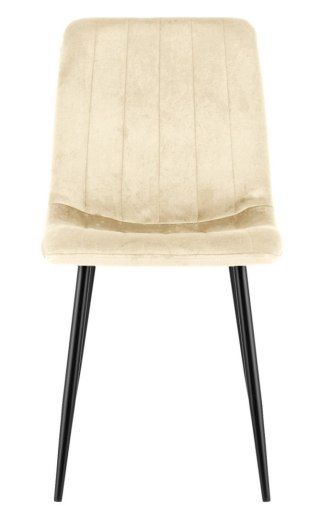 Lugano Krzesło tapicerowane AURORA VELVET BEIGE